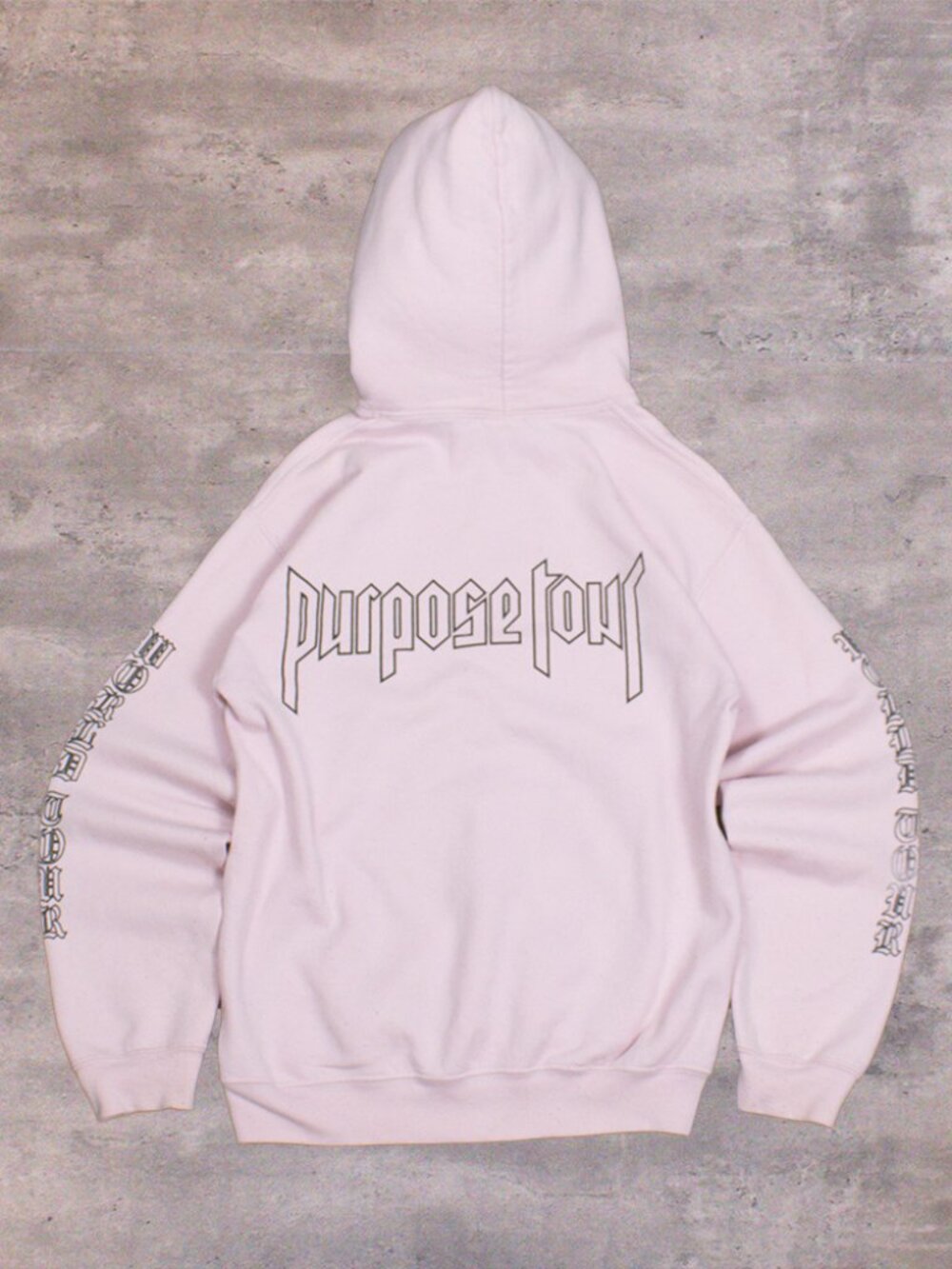 Justin Bieber Purpose‎ Tour Pink Mall Core Alt Core Pull Over Pink Hoodie